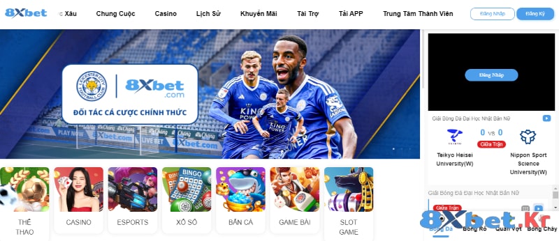 Truy cập chuyên mục “Trung tâm thành viên” trên 8Xbet