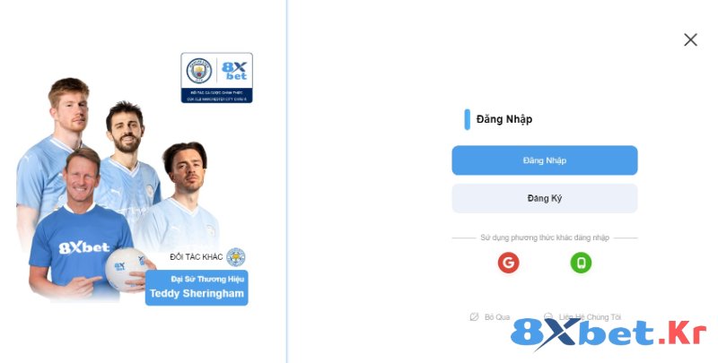 Đăng ký/đăng nhập 8Xbet